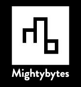 Mightybytes White Logo Mark